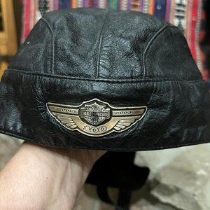 HD leather skull cap